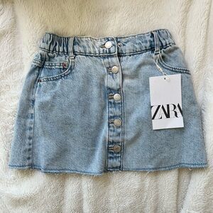 Zara kids denim skirt